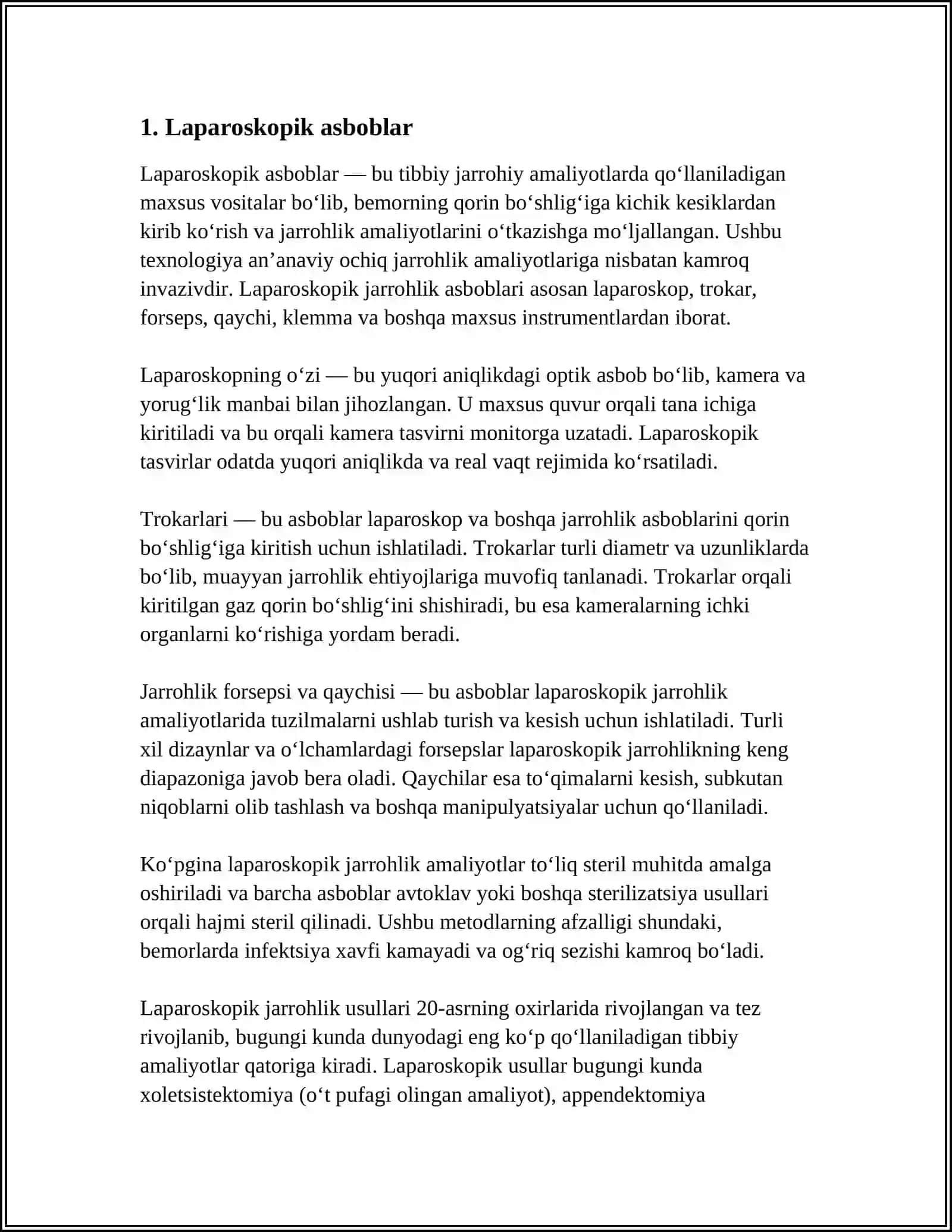 Laparoskopik asboblar 3