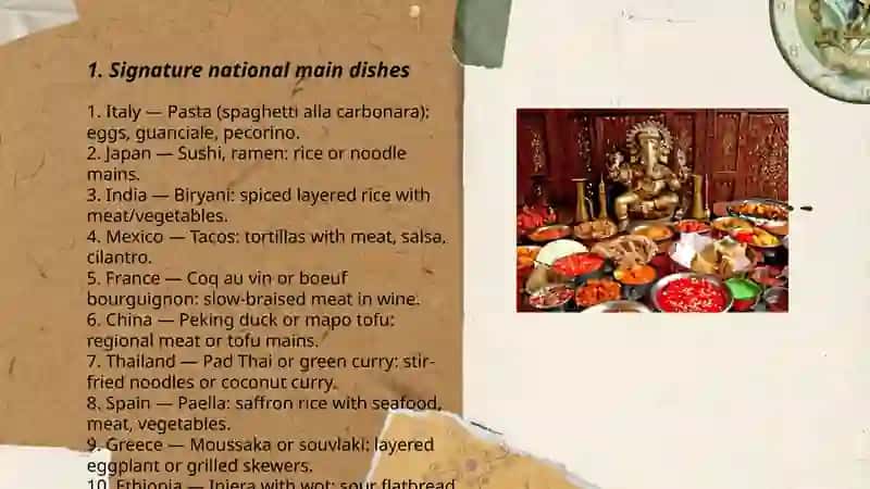 National meals 3