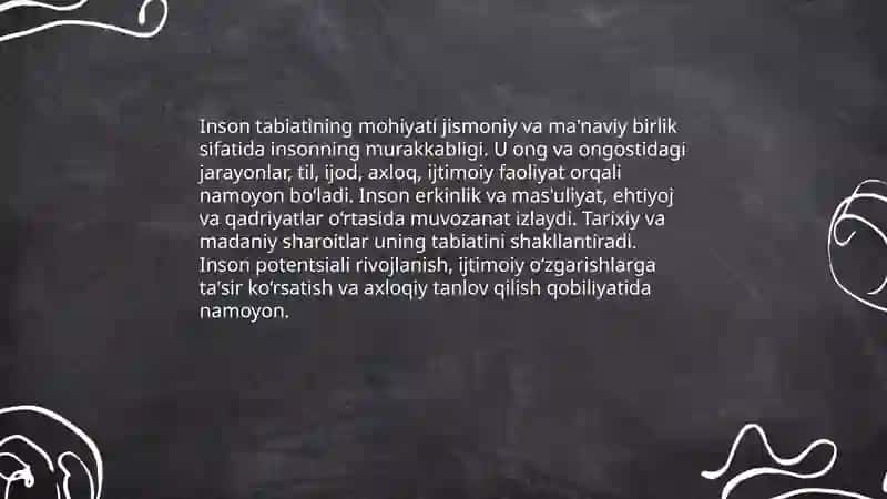 Inson falsafasi 3