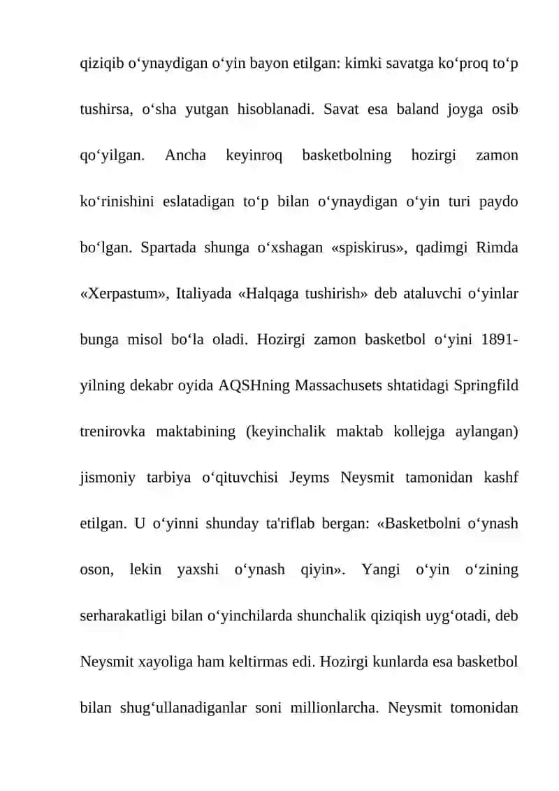 BASKETBOL MASHG'ULOTINING VOSITA VA METODLARI 3