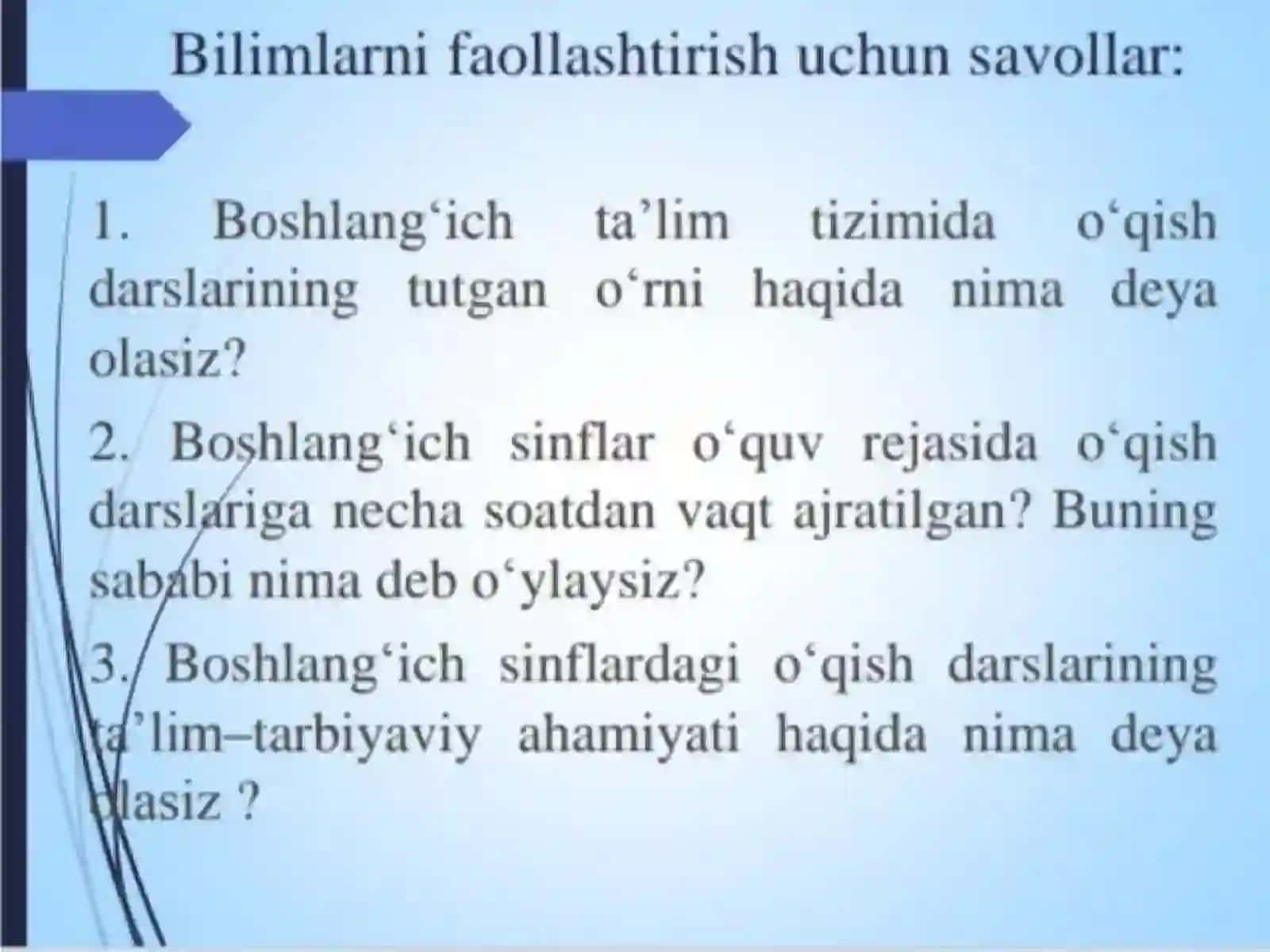 O'qish darslarining maqsad va vazifalari 3