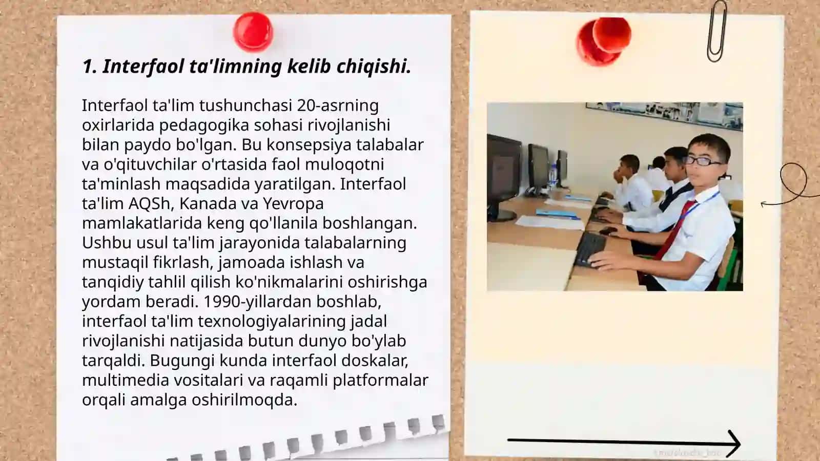 Interfaol ta'limning rivojlanish tarixi 3