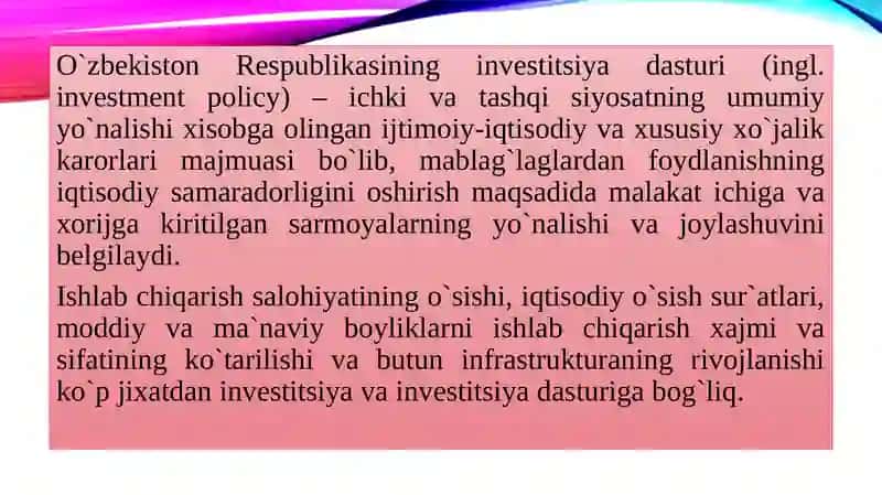 Davlat investitsiya dasturi 3