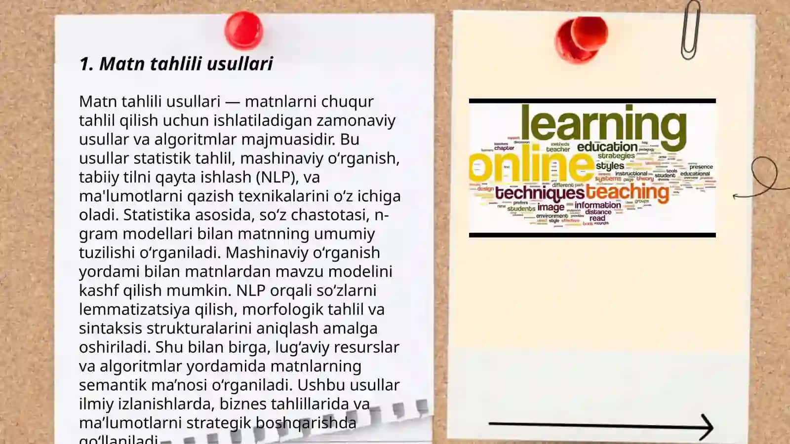 Suzishning usullarini o'rgatish 3
