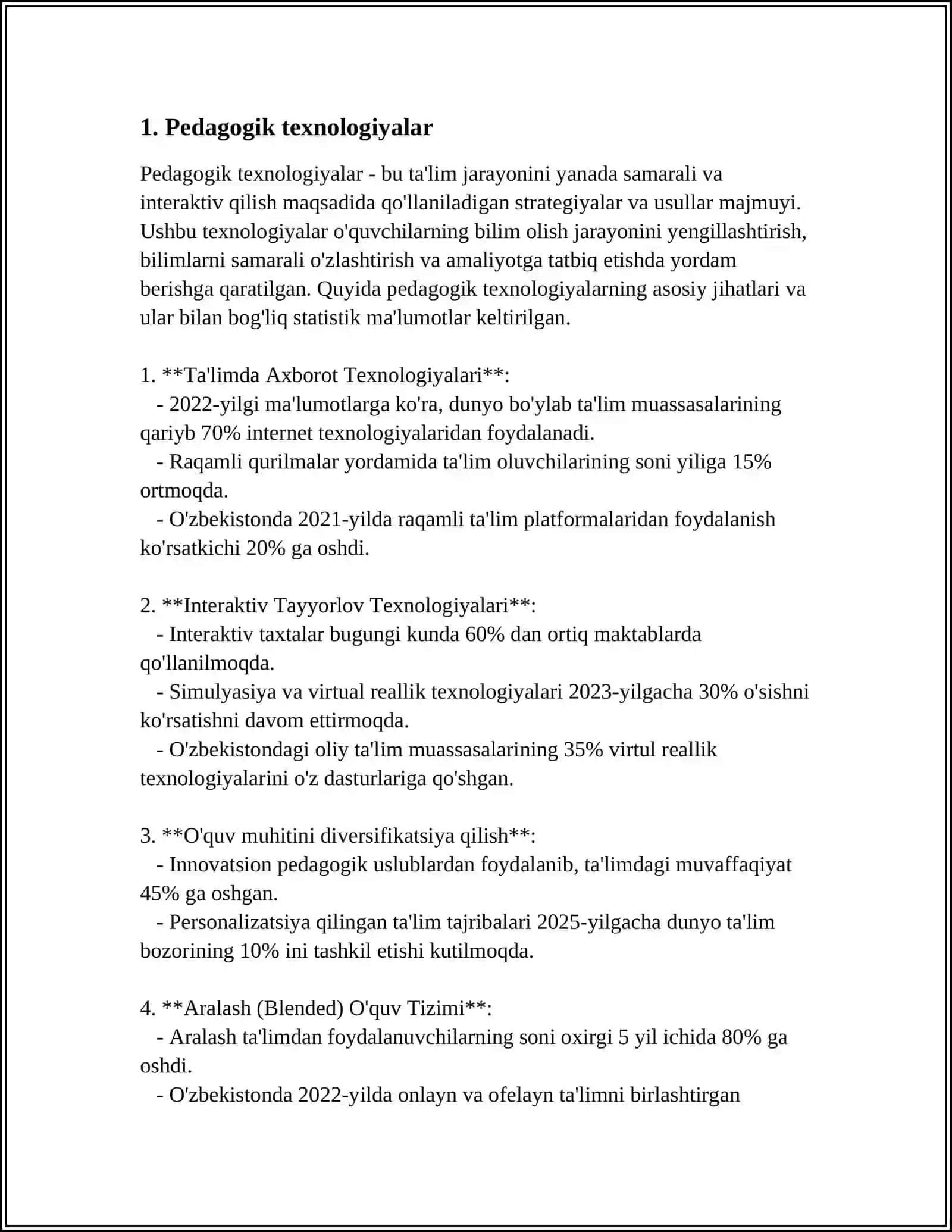 Pedagogik texnologiyalar 3
