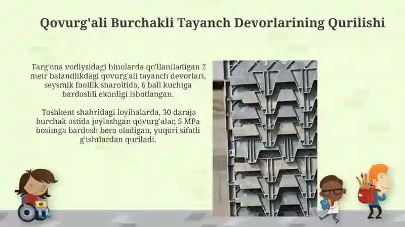 Qovurg'ali Burchak Tayanch Devorlarining Qurilishi 3