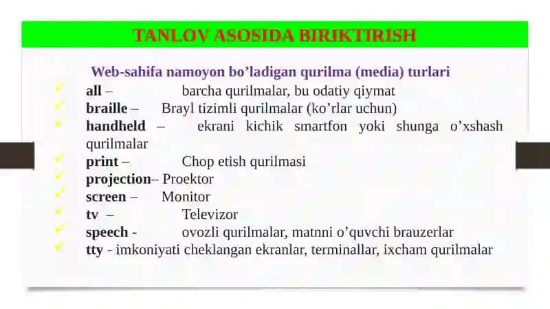 WEB SAHIFANING POG’ONALI SHAMOYILI YORDAMIDA WEB SAHIFAGA DIZAYN BERISH 3
