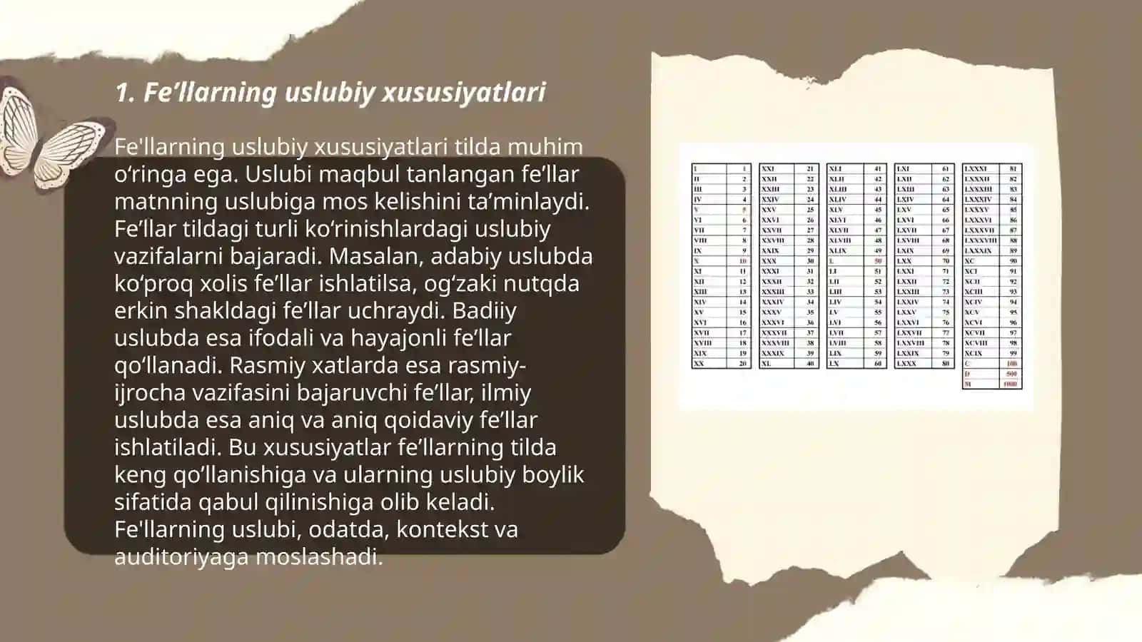 Feʼllarning uslubiy xususiyatlari 3