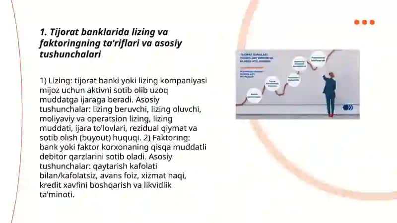 Tijorat banklarining lizing va faktoring operatsiyalari 3
