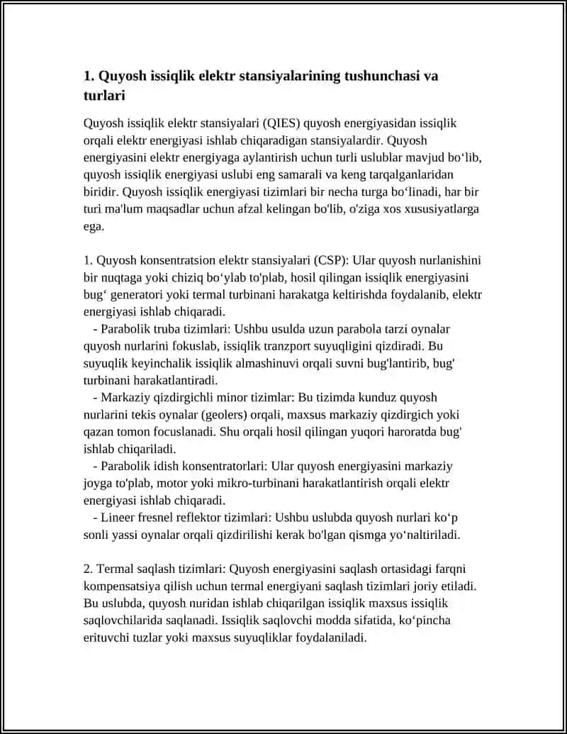 QUYOSH ISSIQLIK ELEKTRO STANSIYALARI 3