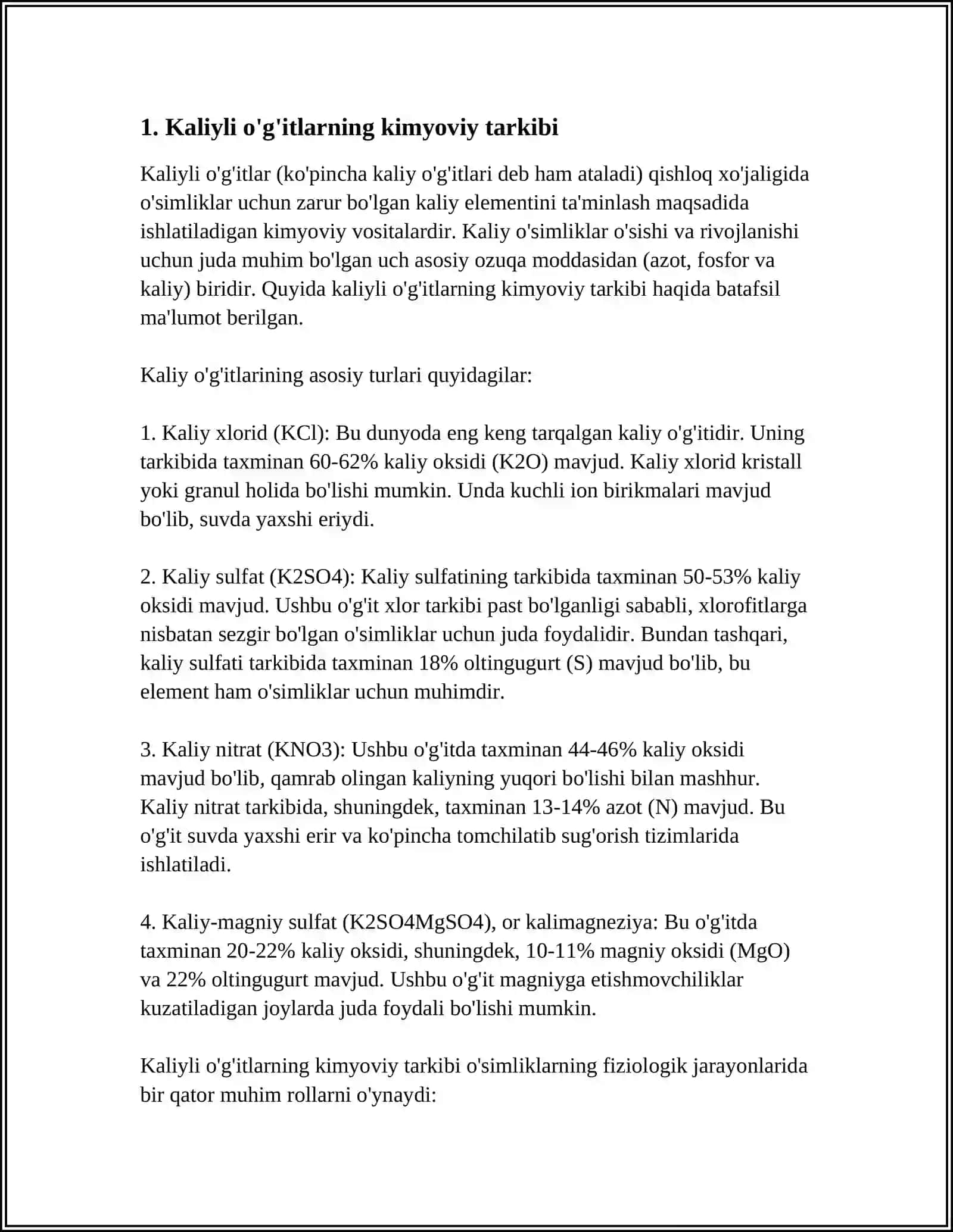 KATIONLARNING AMMIAKLI-FASFATLI GURUHLANISHI 3