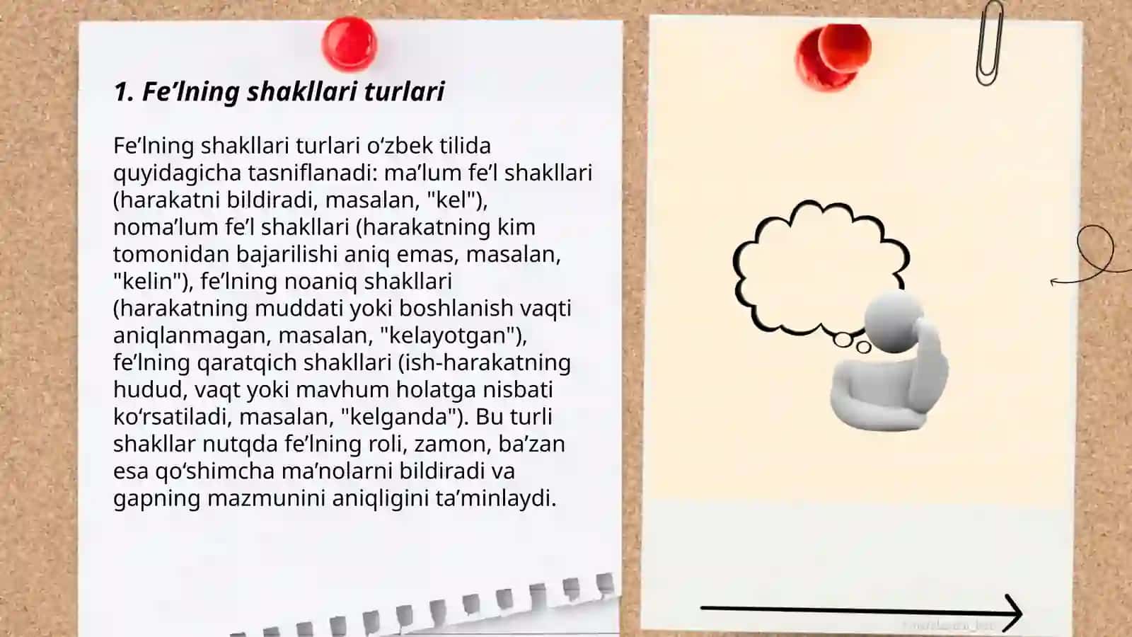 Feʼlning vazifadosh shakllari 3