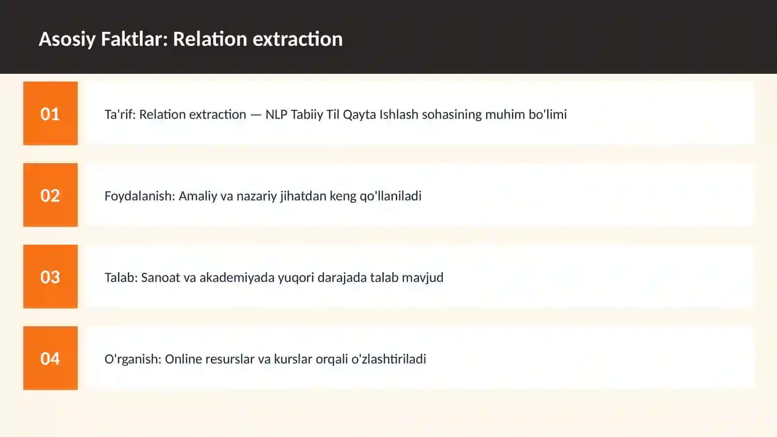 Relation extraction 3