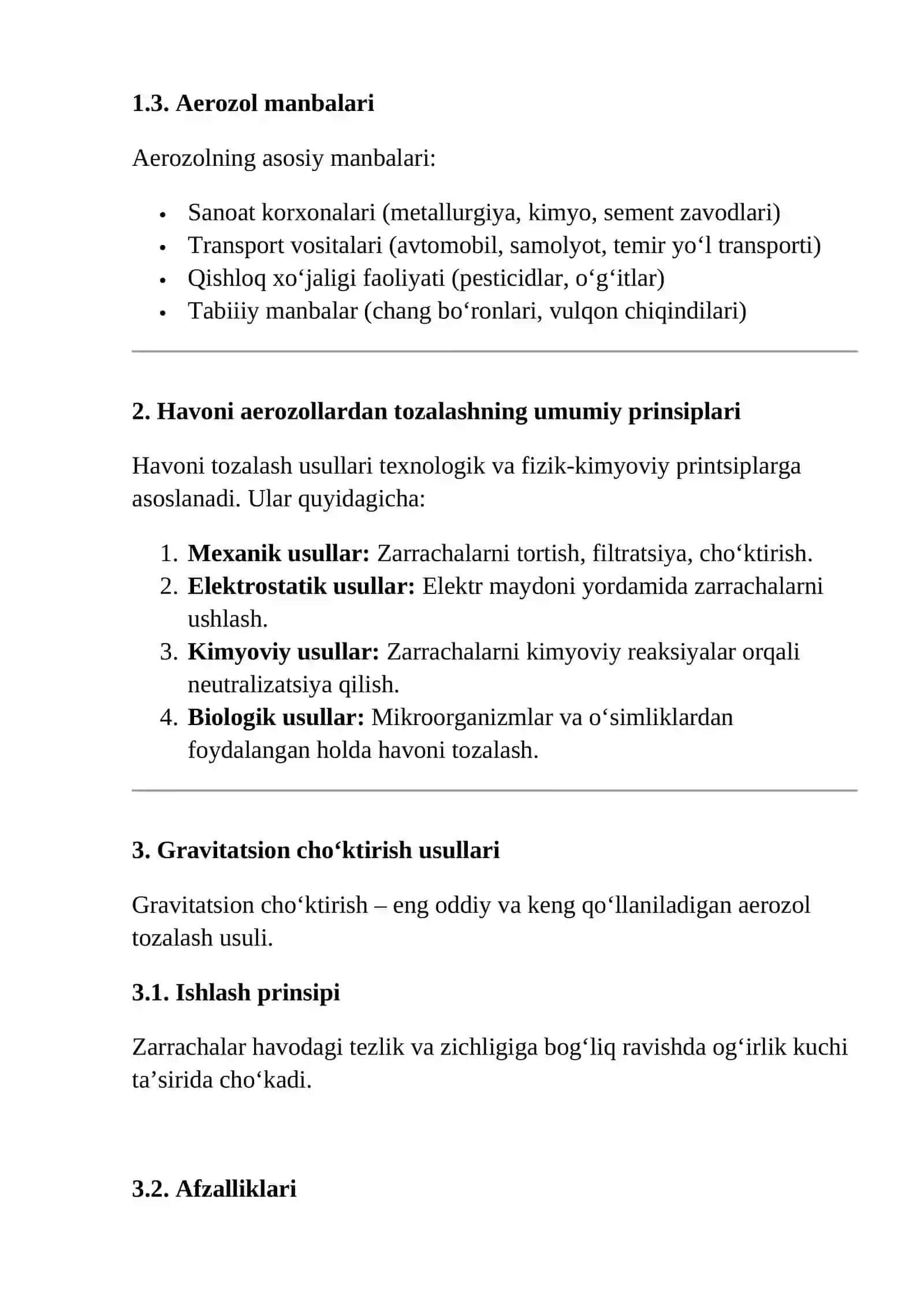 Havoni Aerozollardan Tozalash Usullari 3
