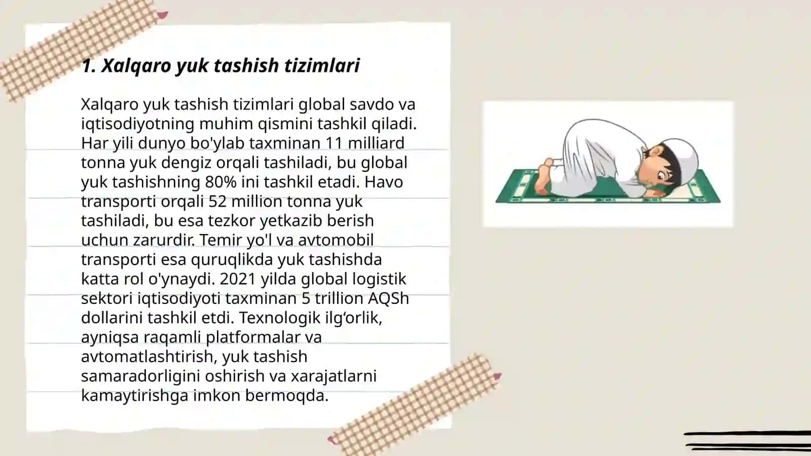 Xalqaro yuk tashish tizimlari 3