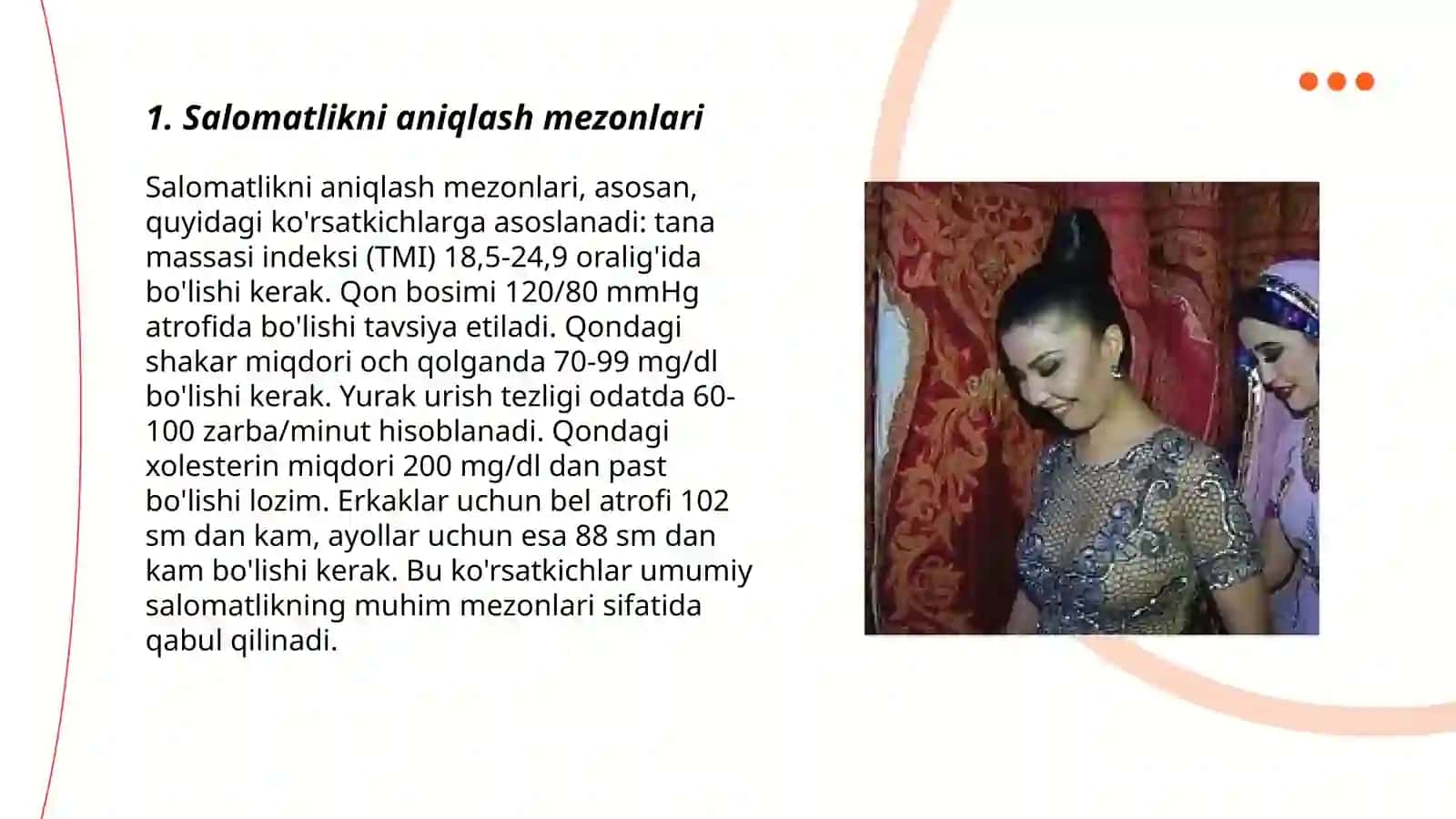 Salomatlik miqdorini aniqlash 3