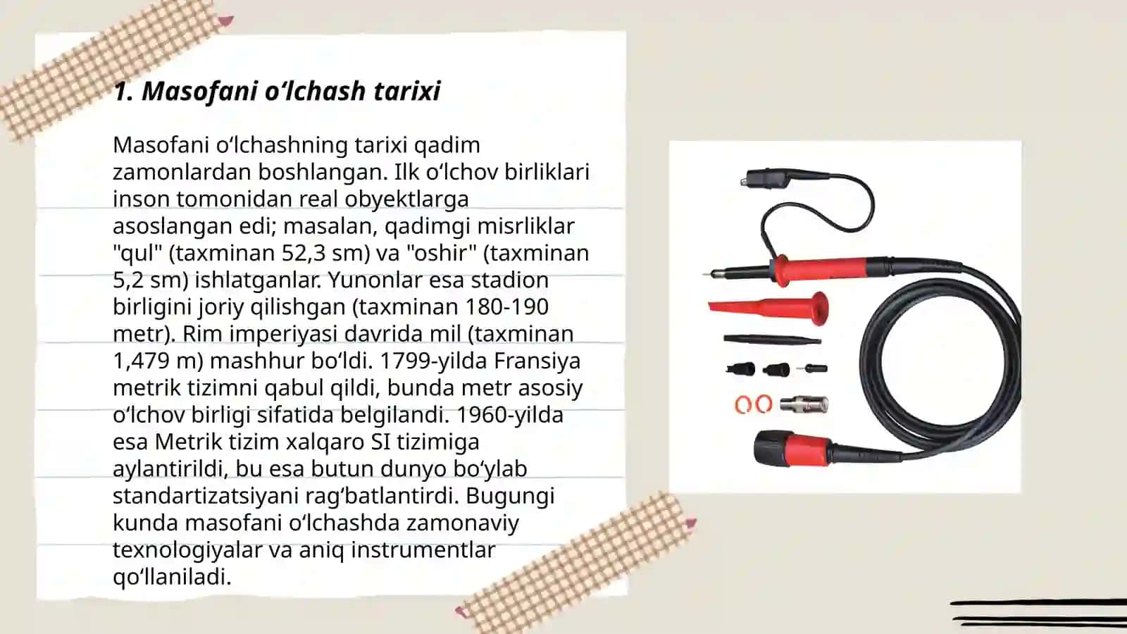 Masofa va uni oʻlchash 3