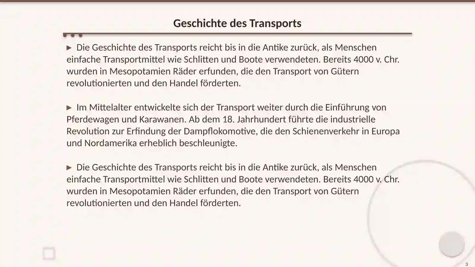 Transport 3