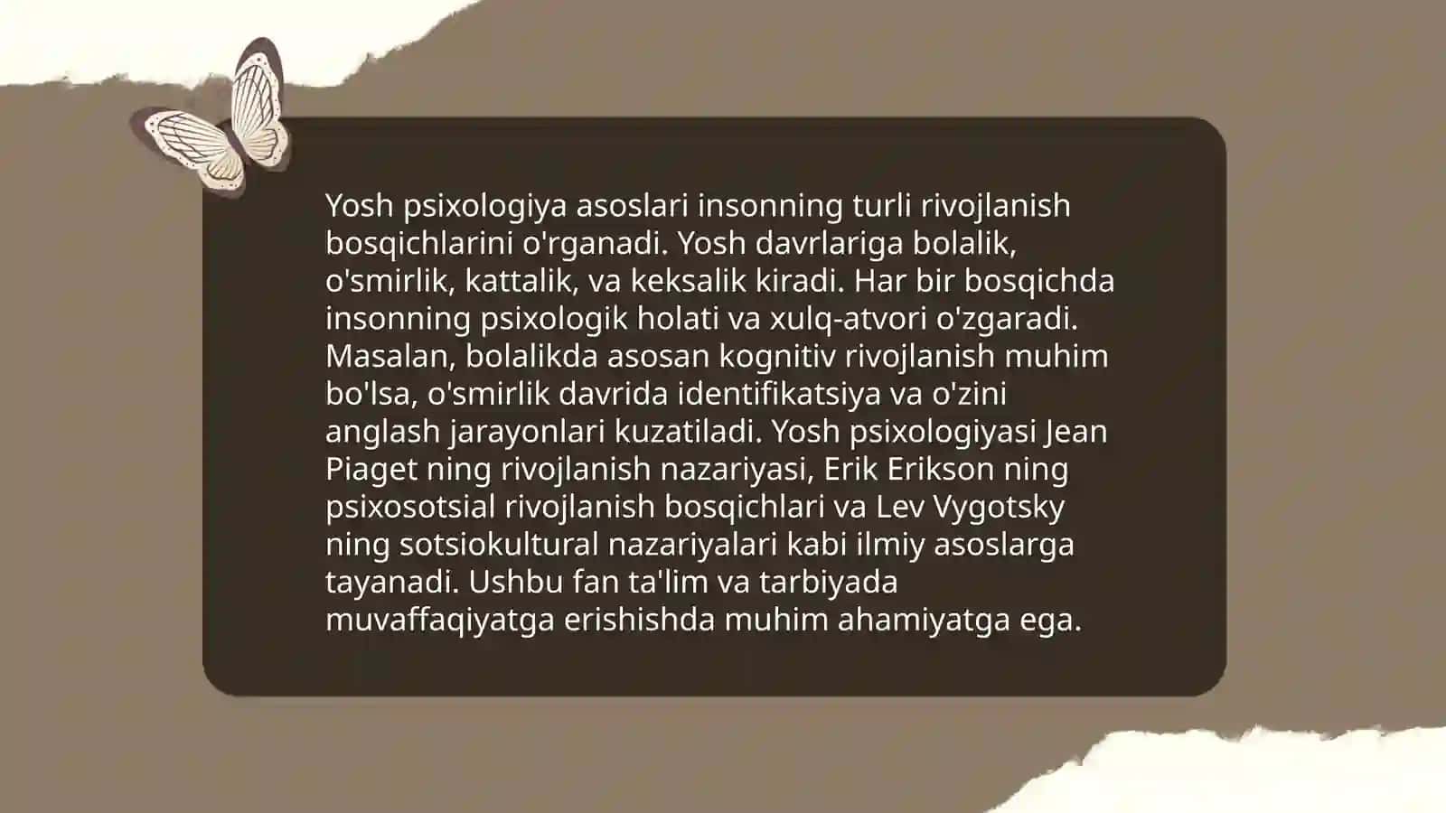 Yosh Psixologiya Asoslari 3