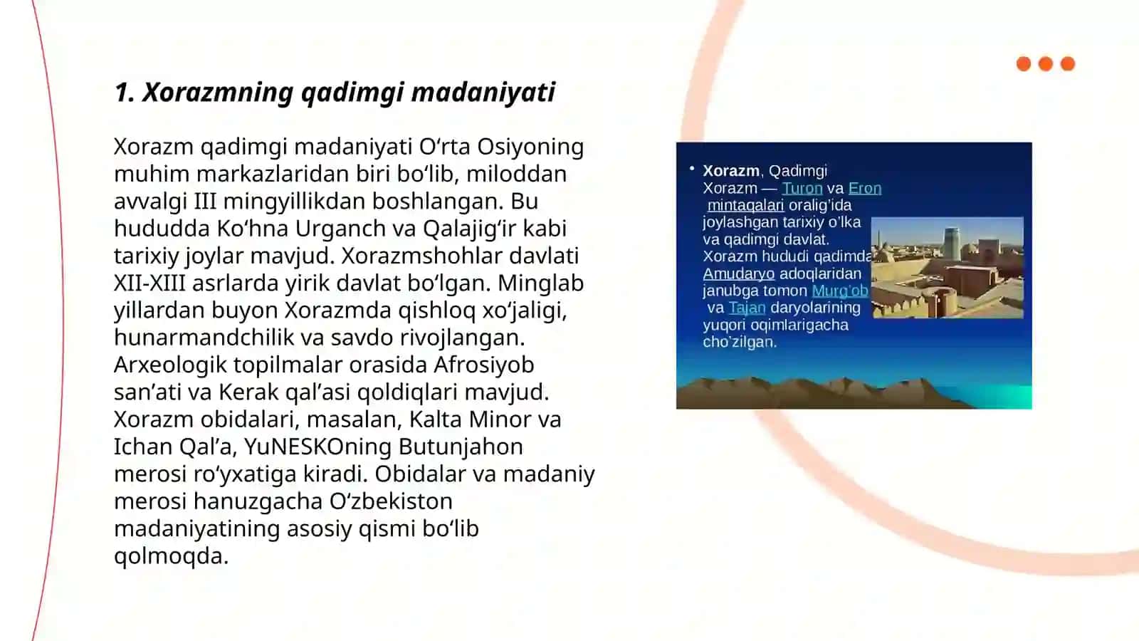 Qadimgi Xorazm madaniyati 3
