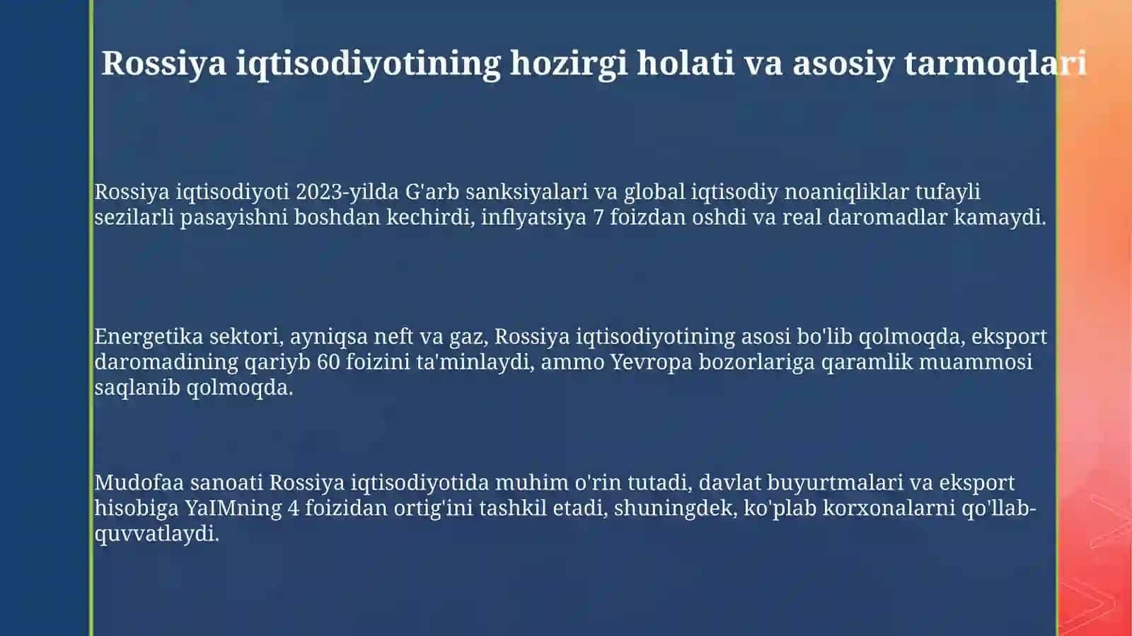 Rossiya iqtisodiyoti 3