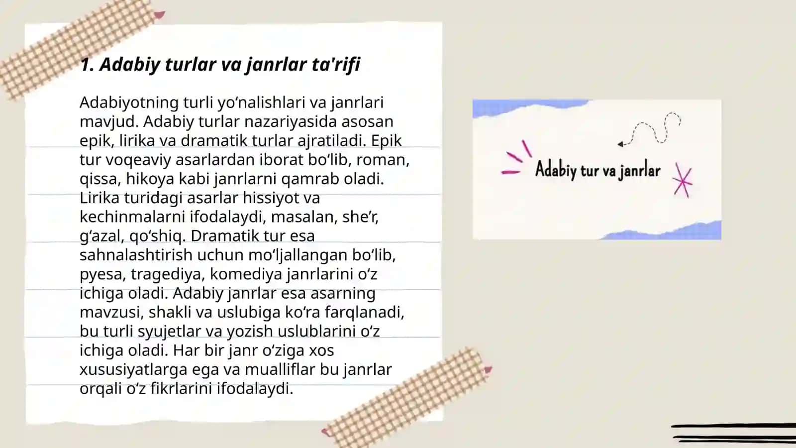 Adabiy tur va janlar 3