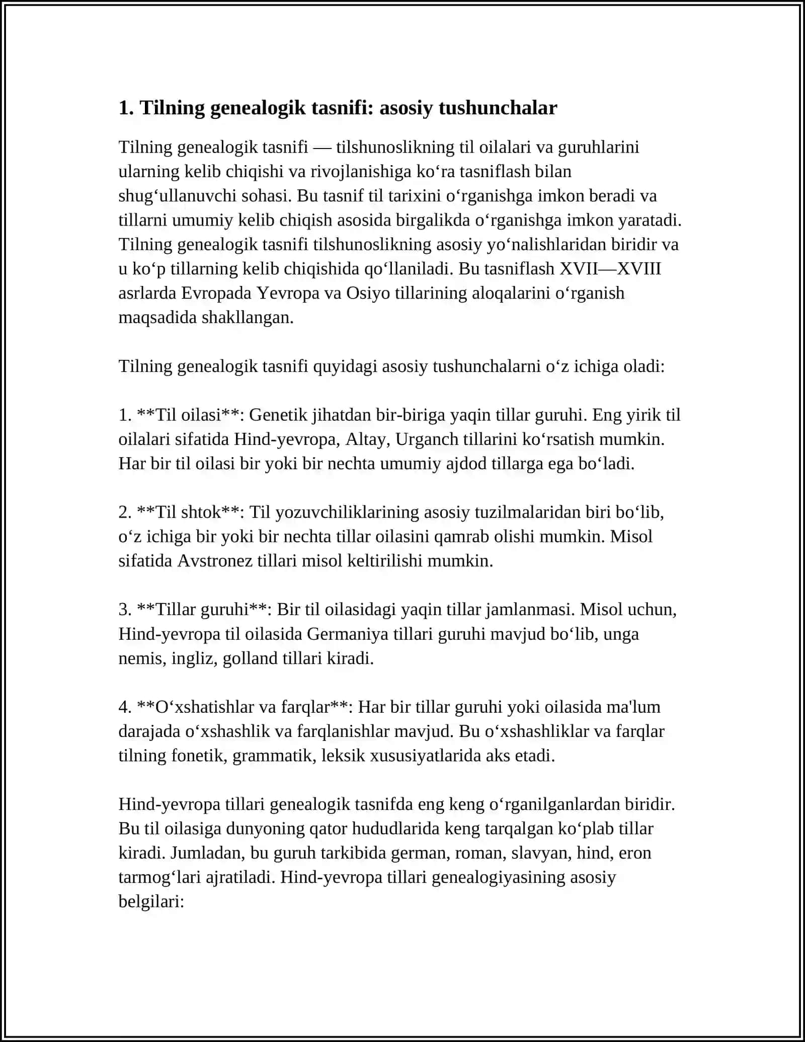 Tillarning geneologik tasnifi 3