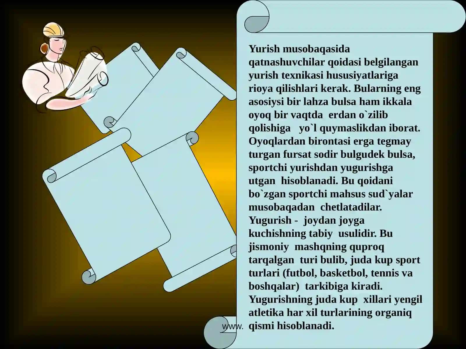 Yurish, yugurish, sakrash va uloqtirish texnikasi 3