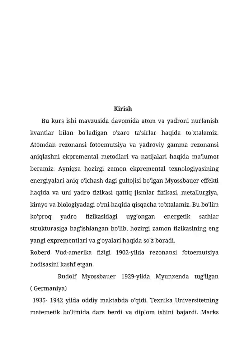 Atom yadro fizikasi KURS ISHI 3