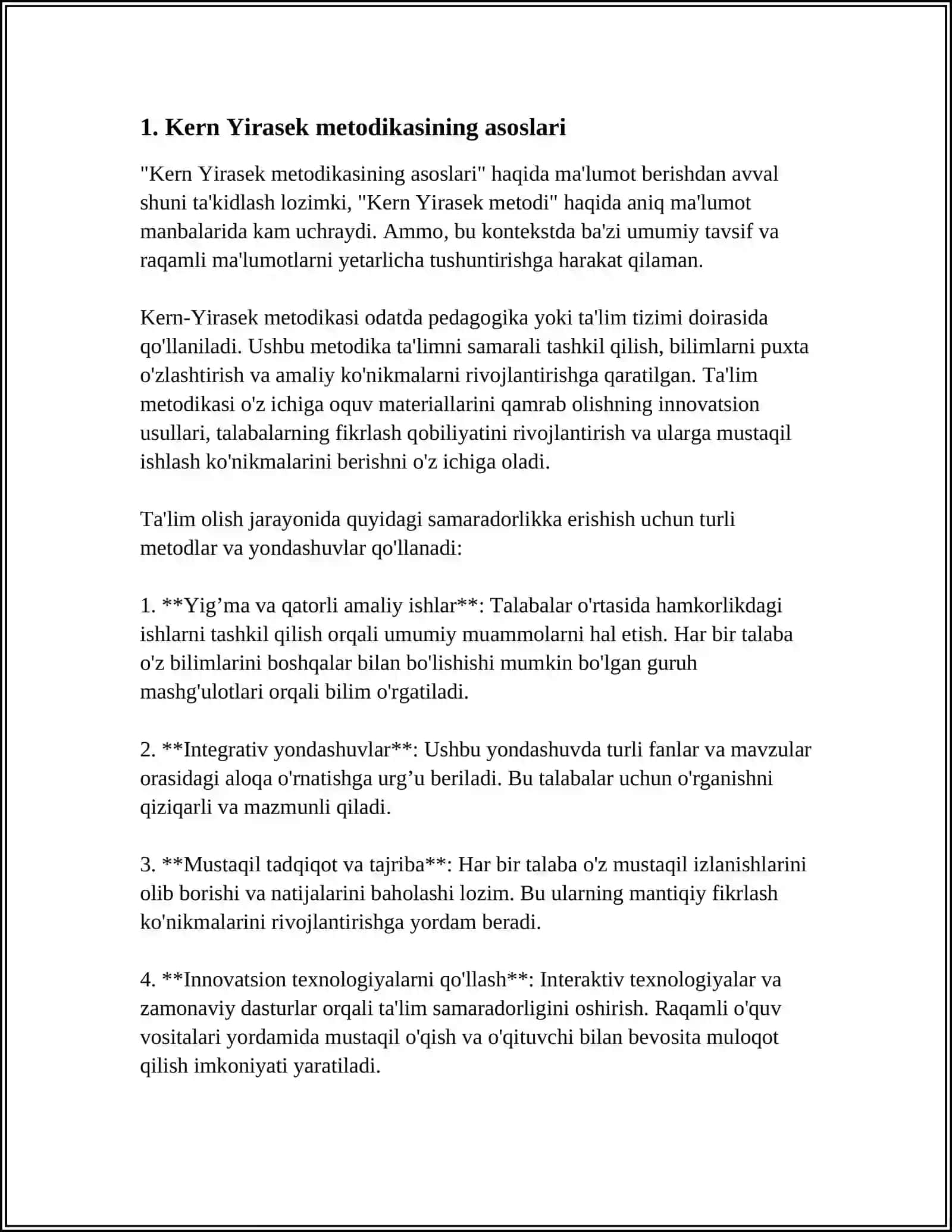 Kern Yirasek Metodikasi 3
