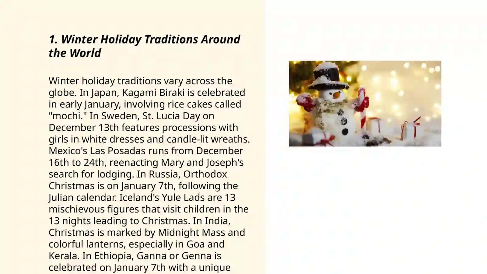 Winter holidays 3