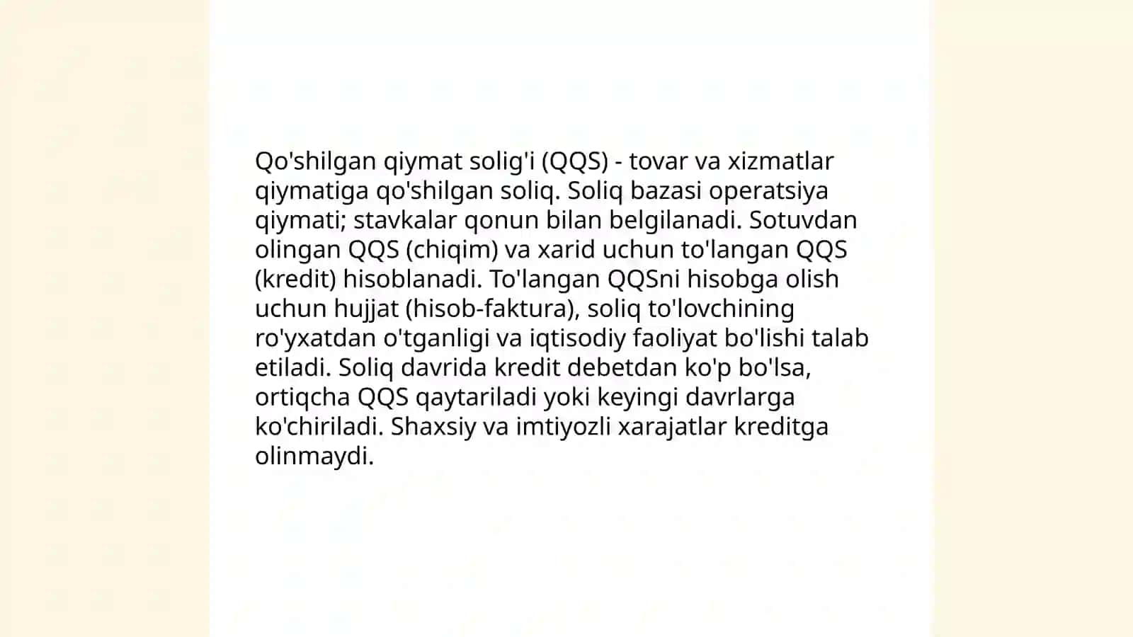 Qoshilgan qiymat soliği tolangan soliq summalarini hisobga olish 3