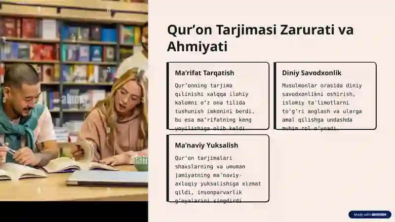 Qurʼon Tarjimalari va Tafsirlari 3