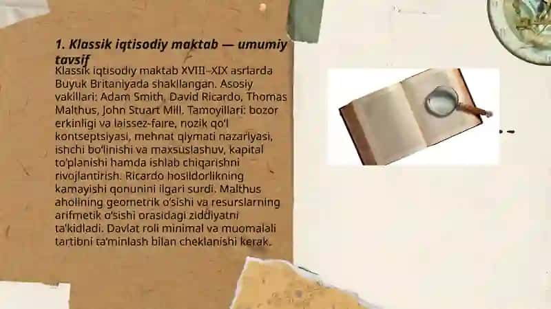 Klassik iqtisodiy maktab 3