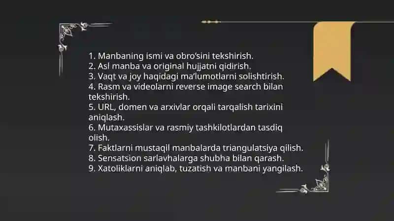Media maydonda axborotni tarqatish madaniyati 3