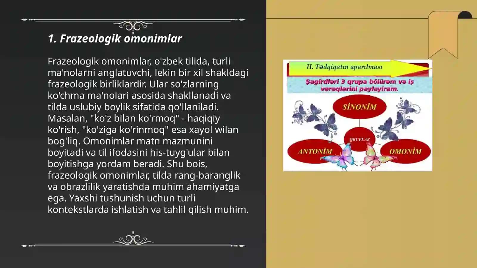 Frazeologik Omonimlar 3