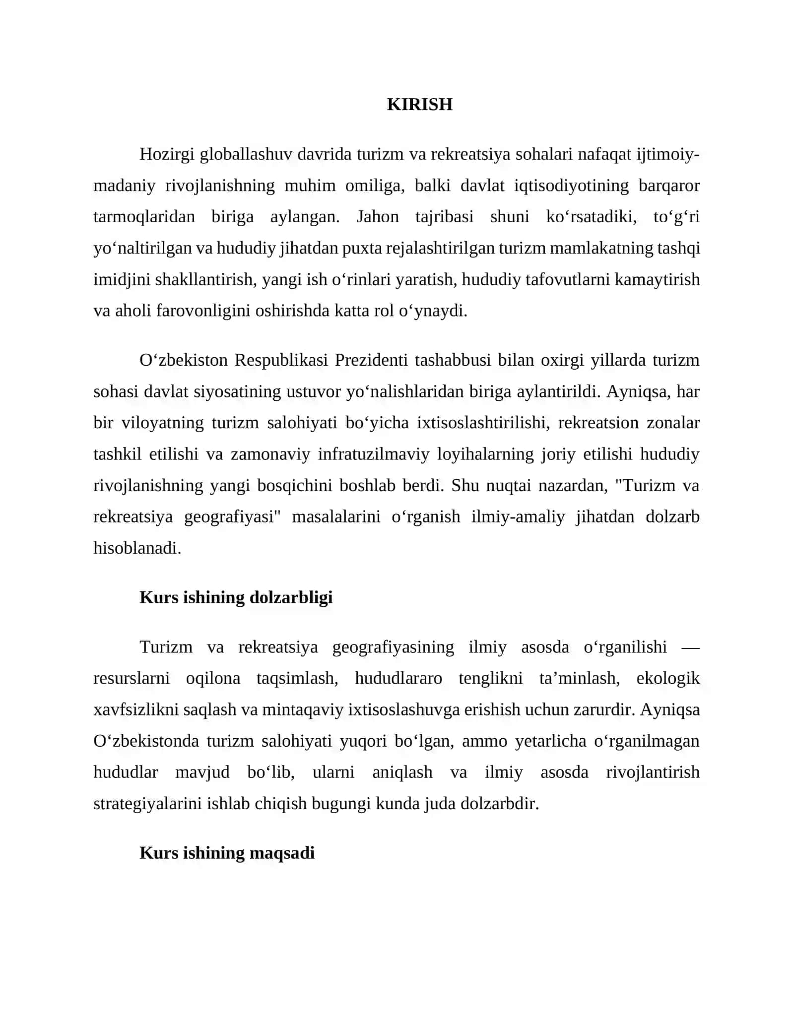 Turizm va rekreatsiya geografiyasi 3