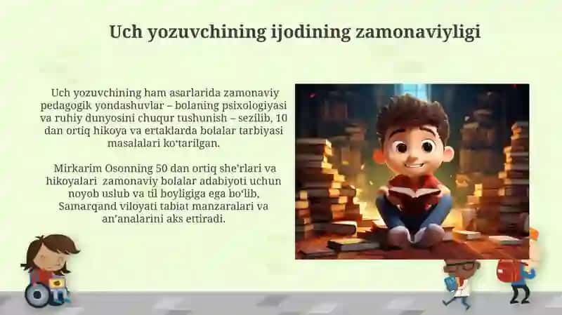 MIRKARIM OSONNING YOSH O'QIYDIGANLAR UCHUN ASARLARI 3