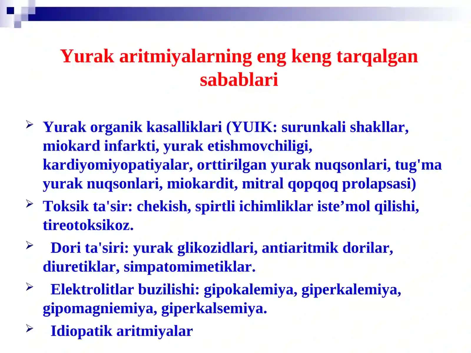 Yurak aritmiyasi va blokadalari 3