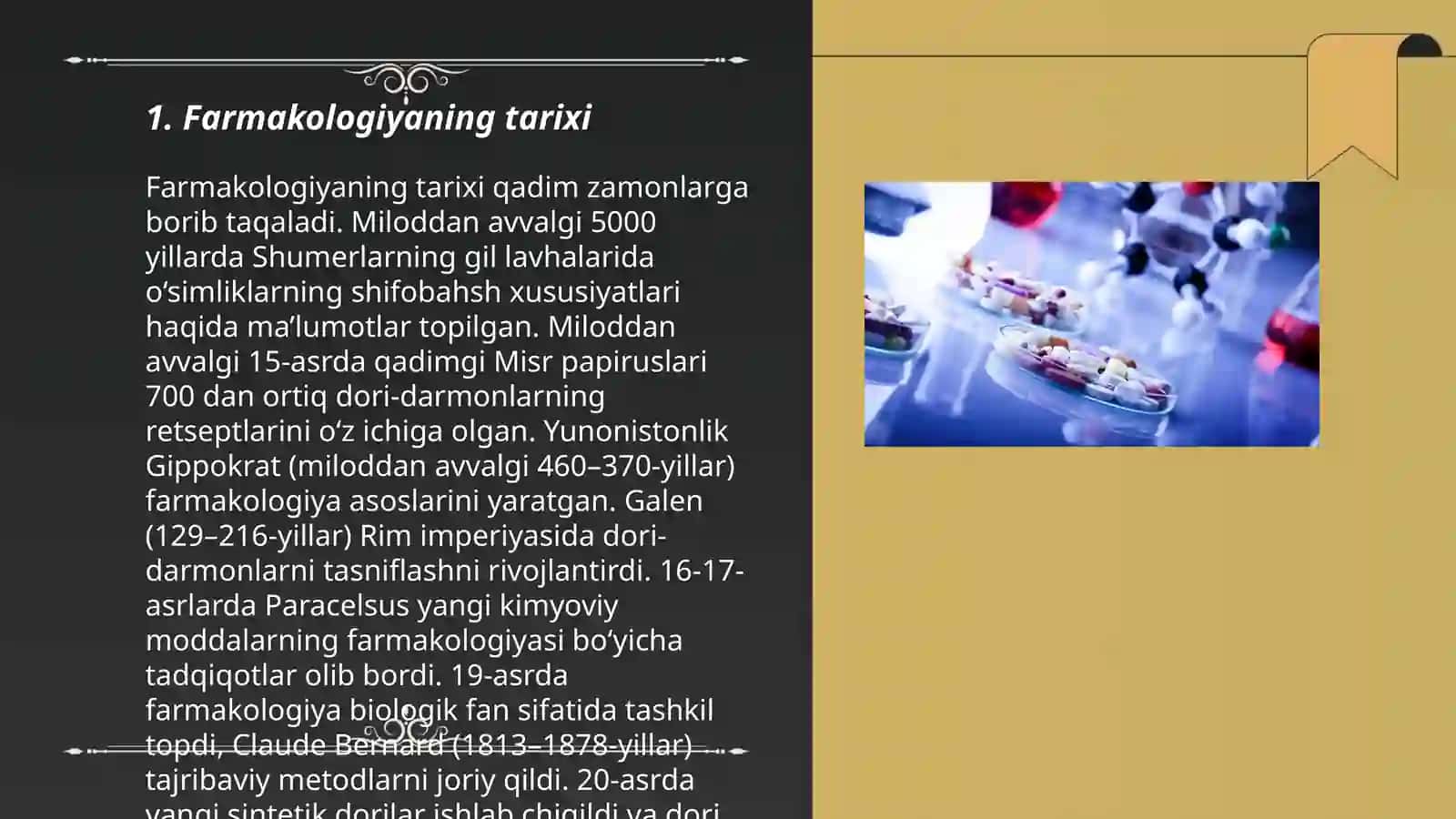 Farmakologiya moduli, mohiyati maqsadi va vazifalari 3