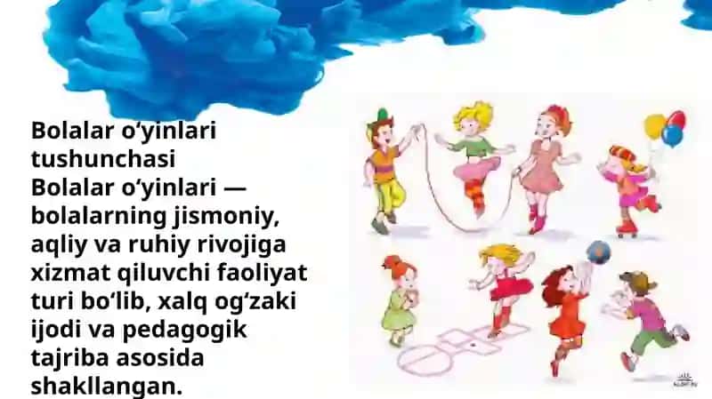 Taqdimot bolalar o'yini 3