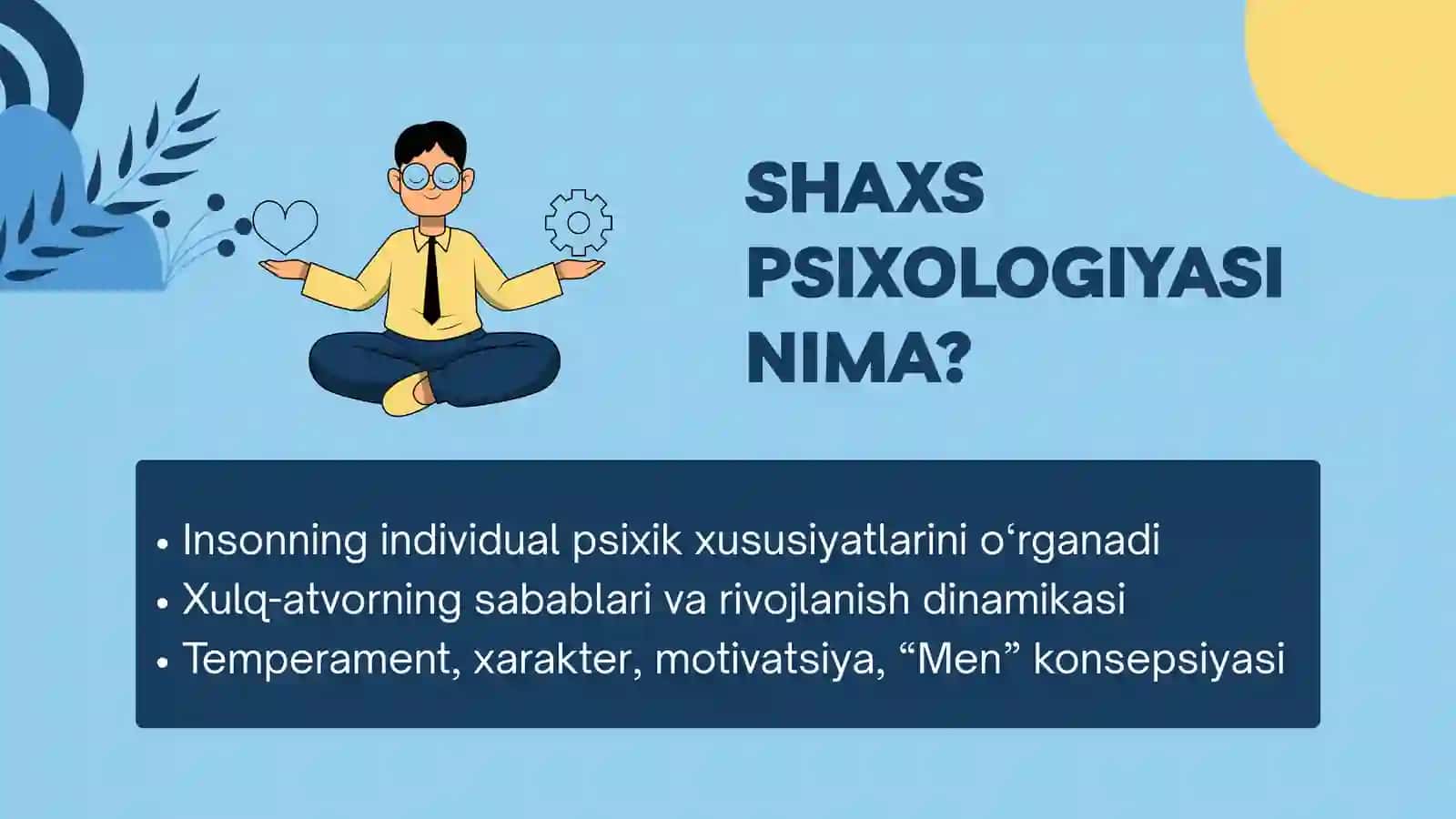 CHET EL PSIXOLOGIYASIDA SHAXS NAZARIYALARI 3