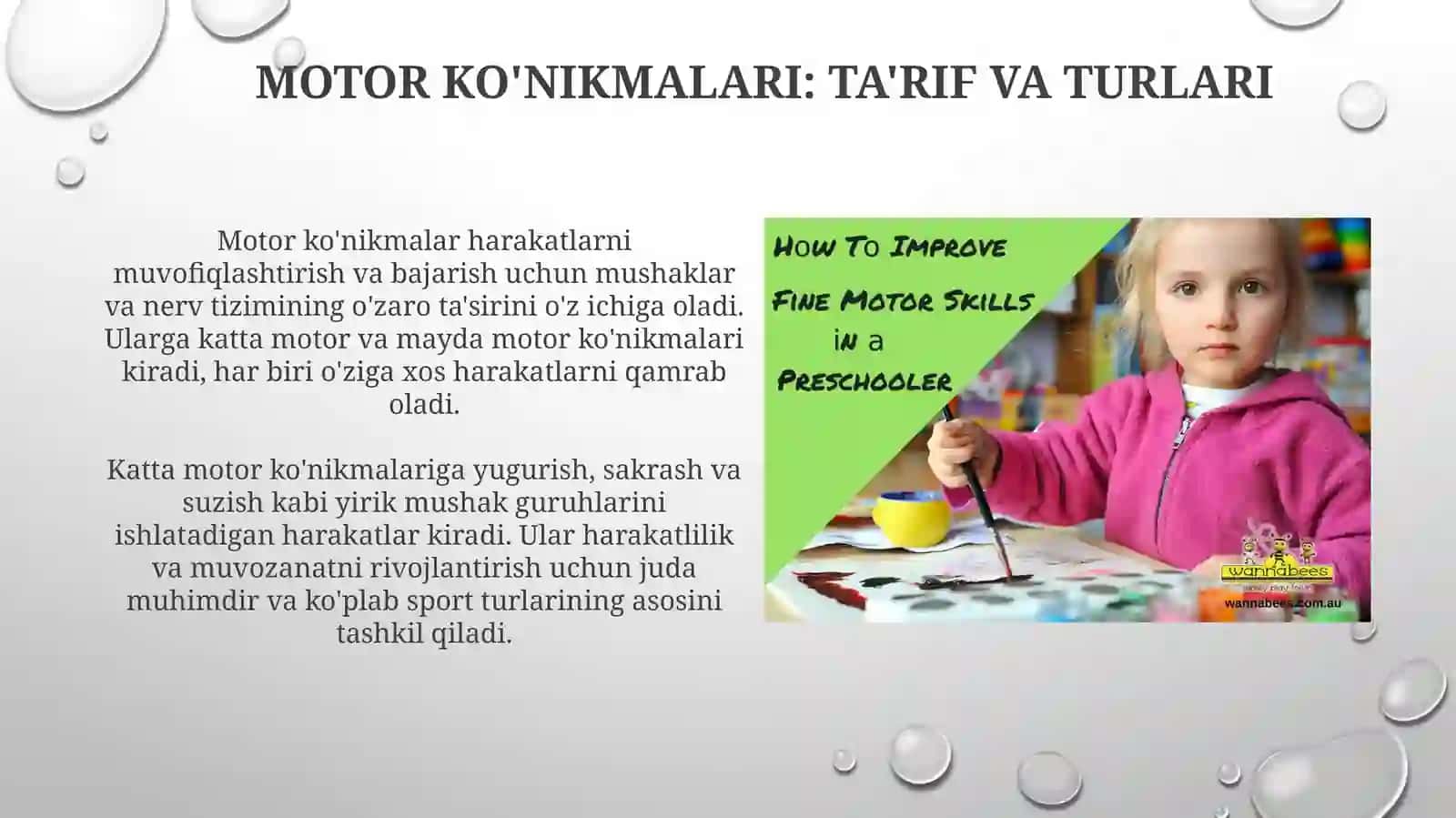 Motor ko'nikmalar 3