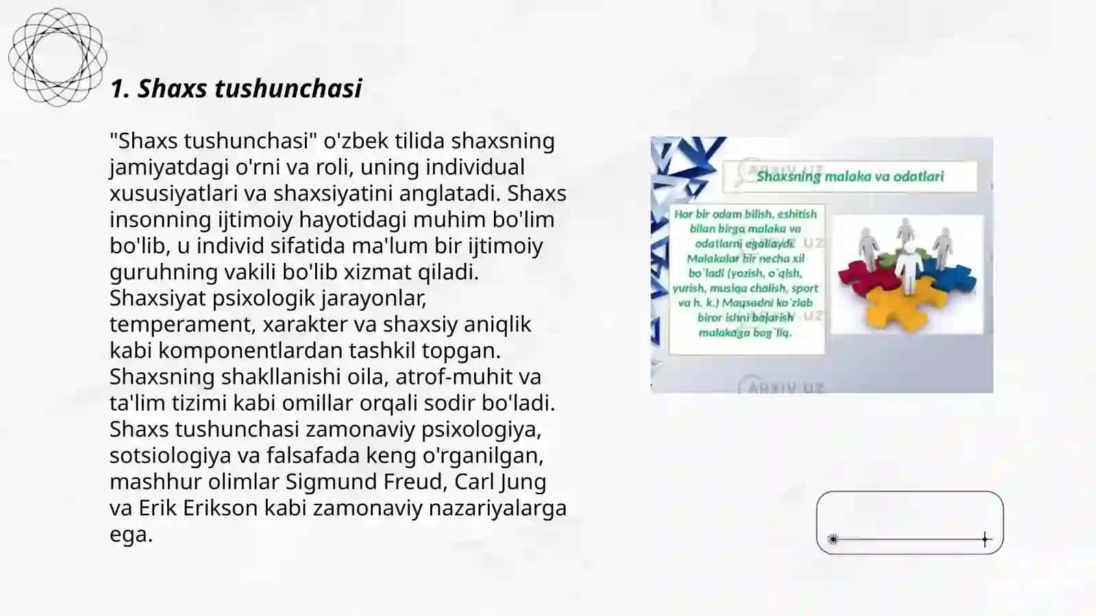 Chet el psixalogiyasida shaxsiy nazariyasi 3