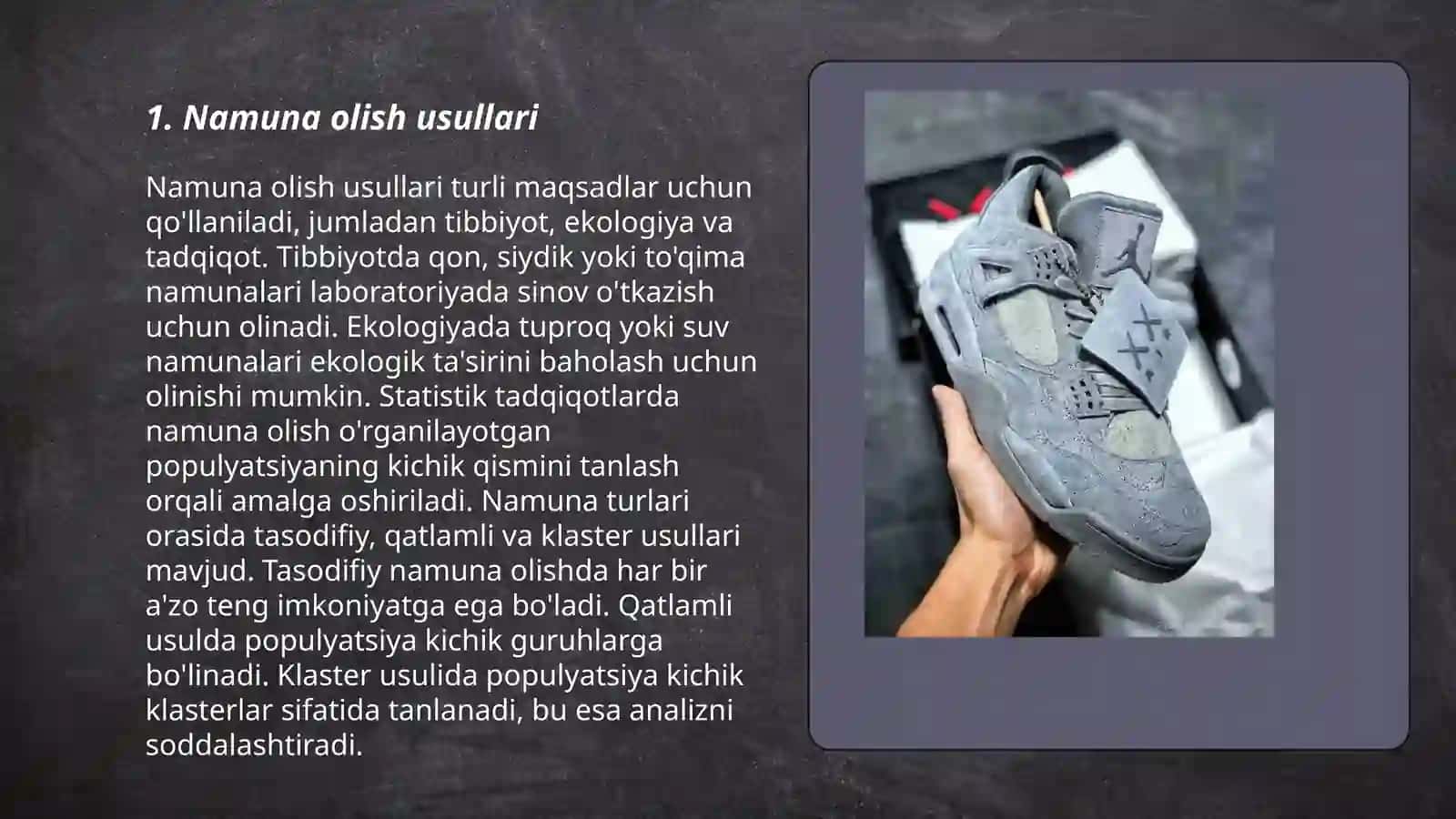 Namuna olish usullari 3