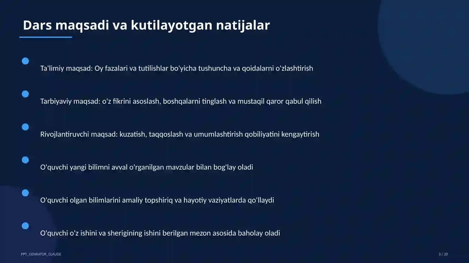 Oy fazalari va tutilishlar (9-sinf) 3