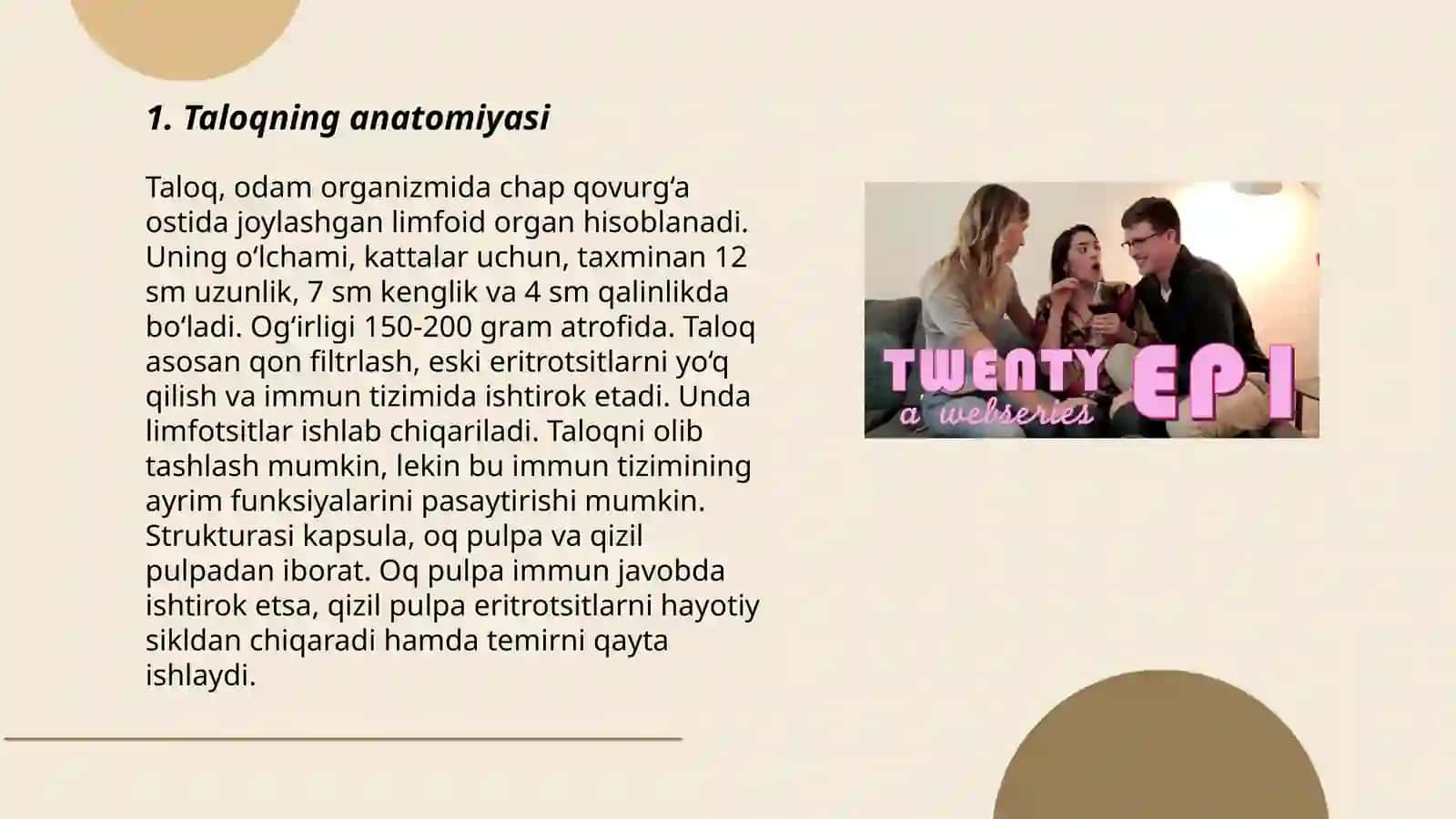 Taloqning funksiyasi 3