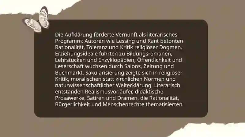 Entwicklungstendenzen der Literatur in der Neuzeit 3