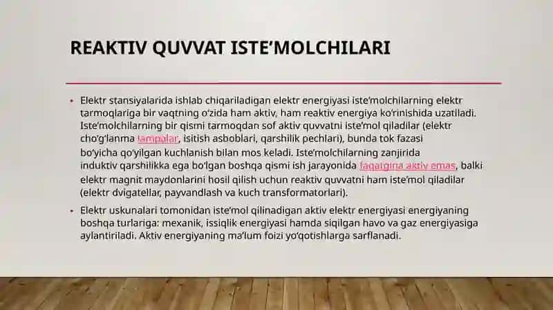 Reaktiv quvvat sistemoli 3