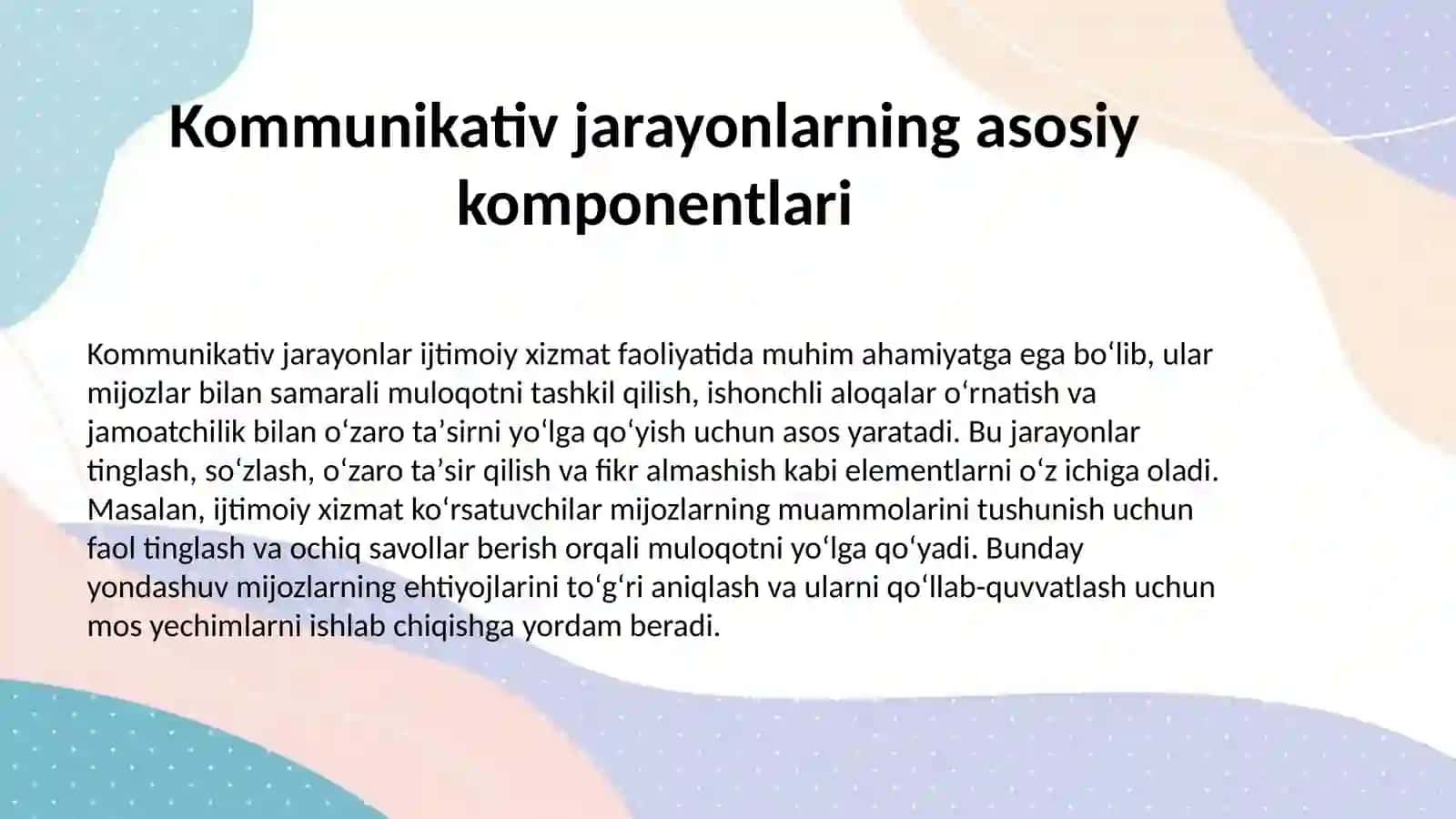 Kommunikativ jarayonlar va ularning oʻzgaruvchan roli 3
